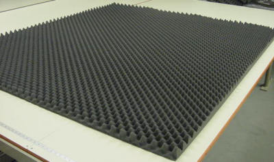 (2) Convoluted Charcoal EggCrate Acoustic Soundproofing Foam 82''x 54''x 1-1/2'' 