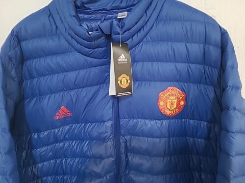 Adidas Manchester United piumino imbottito giacca blu taglia XL nuovo - Foto 2 di 16