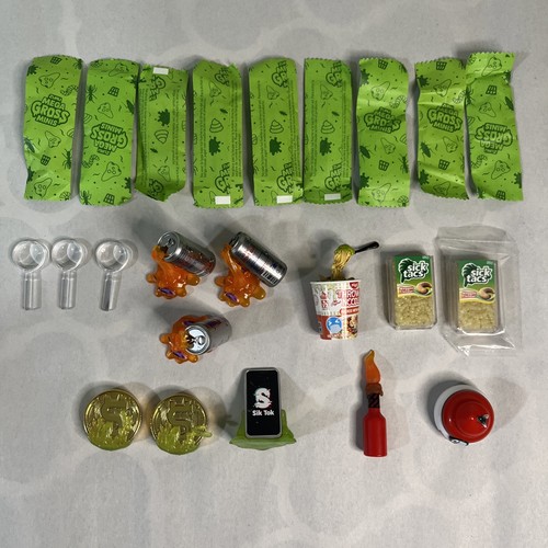 Lot of 23 Mega Gross Mini Series 1 Toy Figures Rare Stinky Sic Tacs and Poopyman