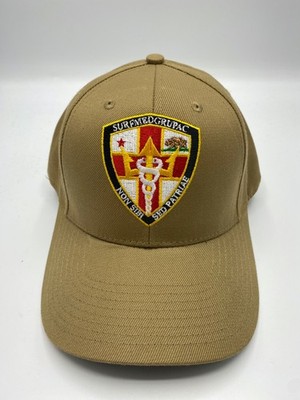 The Corps Surface Medical Group Pacific Logo Beige Baseball Cap Hat One Size