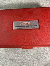 Vintage Dayton Professional Tape Embosser Machine Made In USA