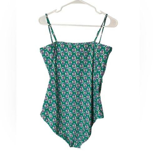 NUEVO CON ETIQUETAS J Crew Traje de Baño de Una Pieza Talla L Vacaciones Colorido Playa Calada - Imagen 2 de 9