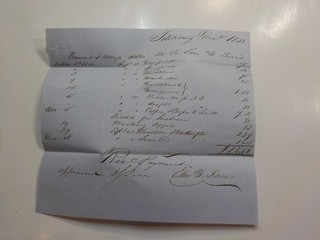 Antique Document 1850 Coffin & Corpse To Lowell Tickets Irishmen Railroad VTG