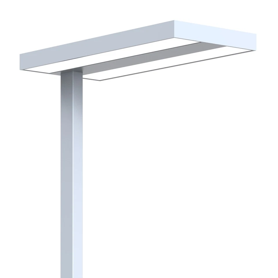 LED Stehleuchte Silber Up & Down 2 x 40W 8800lm 4000K Büro Stehlampe dimmbar - Bild 4 von 4