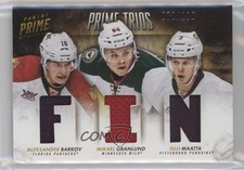2013 Panini Prime Trios /100 Aleksander Barkov Mikael Granlund Olli Maatta 0i5j