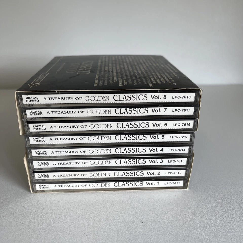 Juego de 8 CD A Treasury of Golden Classics 7 horas música clásica orquesta sinfónica Foto 2 de 4