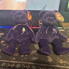 Ty Beanie Babies Princess Diana Bear Toy 1997 Vintage Lot Of 2