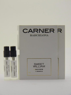 2 x Carner Barcelona SWEET WILLIAM Eau de Parfum Vial Spray 1.7ml / 0.057 fl oz