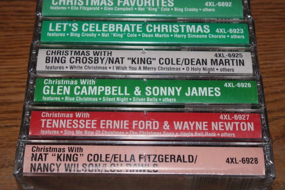 Lot- 10 SEALED Cassette Tape Christmas Holiday Dean Martin Bing Crosby Nat King - Image 3 of 4