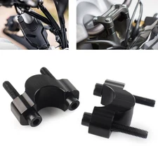 Handlebar Risers Clamp Mounting Adapter Fit Yamaha Tenere 700 XT700Z 19-23 Black