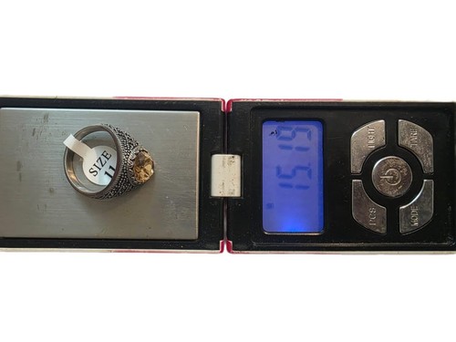 Moda Anillo Relleno de Plata 925 Hombres Ovalado Champagne Circón Joyería De Colección Talla 11 - Imagen 4 de 6