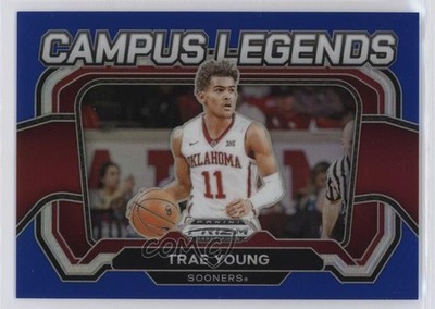 2024-25 Panini Prizm Draft Picks Campus Legends Blue 156/199 Trae Young #7 1p1x