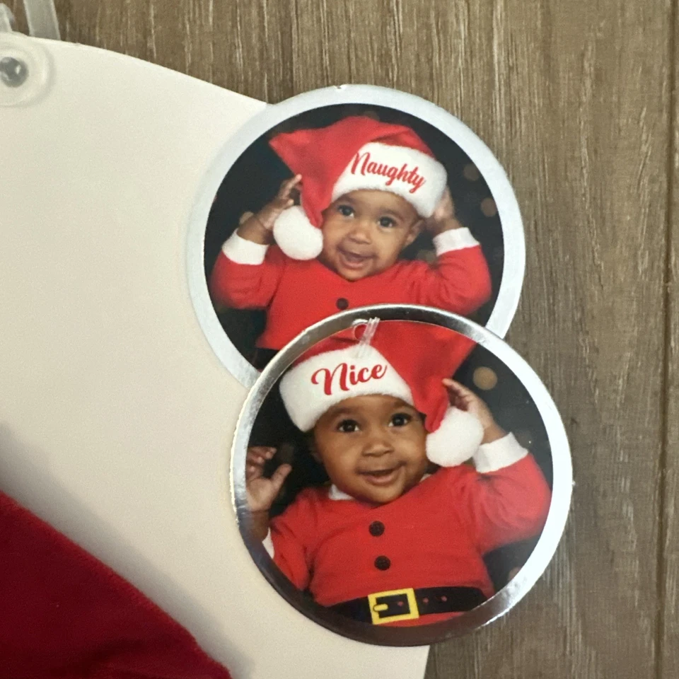 Непослушный или хороший Baby Санта шляпы фото Op праздник размер 0-12 месяцев - Изображение 3 из 4