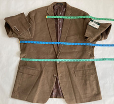 Lauren Ralph Lauren Men Suits Jacket SZ 48L Camel corduroy elbow Pat