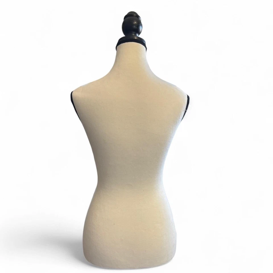 Maniquí Torso Mujer Tapizado Ajustable con Soporte de Madera 60-67 Pulgadas LN Foto 4 de 4