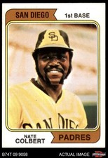 1974 Topps #125 Nate Colbert Padres VARIATION 7 - NM