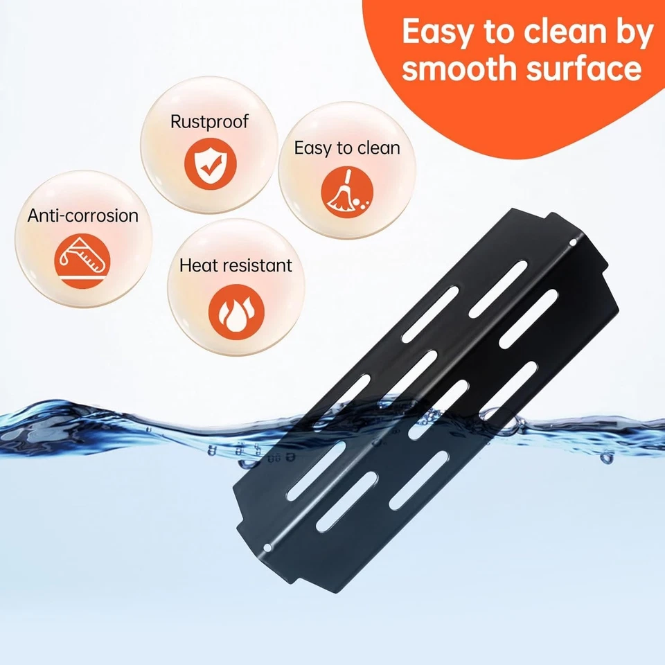 Placas térmicas de barra saborizante parrilla esmaltada en porcelana con acero inoxidable de 9 mm... Foto 4 de 4