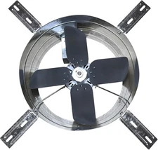 iLiving ILG8G14-12T Automatic Gable Mount Attic Ventilator 2.85 Amp, Silver 