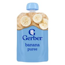 Gerber Stage 2 Baby Food, Banana Puree Pouch 3.5 oz
