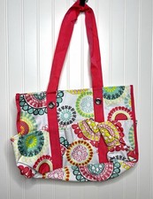 Thirty-One Organizing Utility Tote Citrus Medallion NWOT Original No Zip