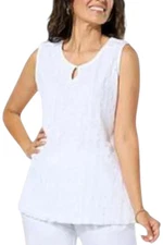 Antthony Women's Lace Tank Top White