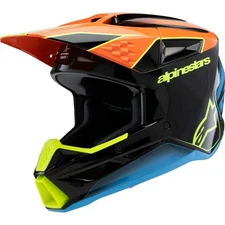 Youth Supertech M3 Helmet - Fray - Black/Orange/Yellow - Medium 8301625-1455-M