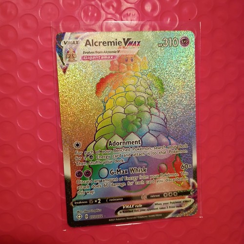 POKEMON SHINING FATES ALCREMIE VMAX SECRET 073/072 HOLO - Picture 2 of 5