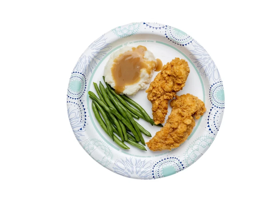 Platos de papel desechables diarios de gran valor, 10", 300 unidades Foto 2 de 2