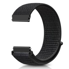 18mm Nylon Sport Quick Release Watch Bands Compatible with 18mm, Dark Black