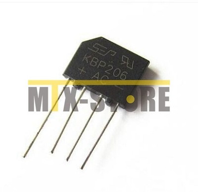 10pcs KBP206G KBP206 Single Phase 2,0 AMPS, Glass Passivated Bridge Rectifiers *