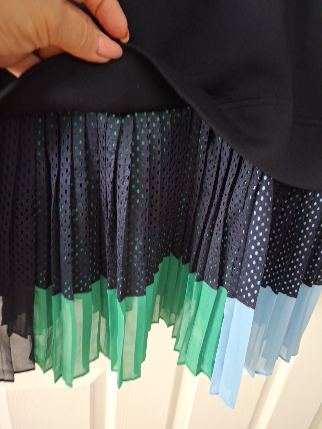 Sweater Dress in Black Blue