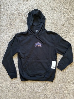 BILLABONG Y2K Men s Black Pullover Sweater Purple Flame Early 2000's Small NWT