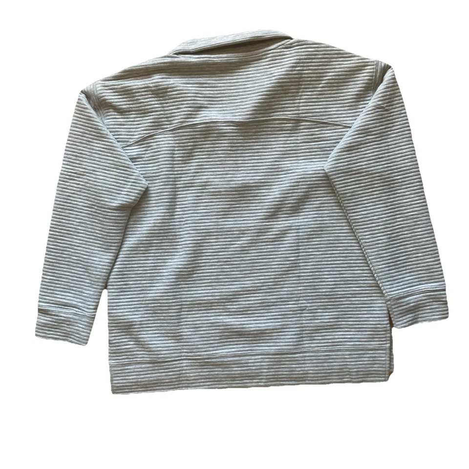 Толстовка женская Kirkland Signature оттоманка на молнии серая размер L - Изображение 3 из 4