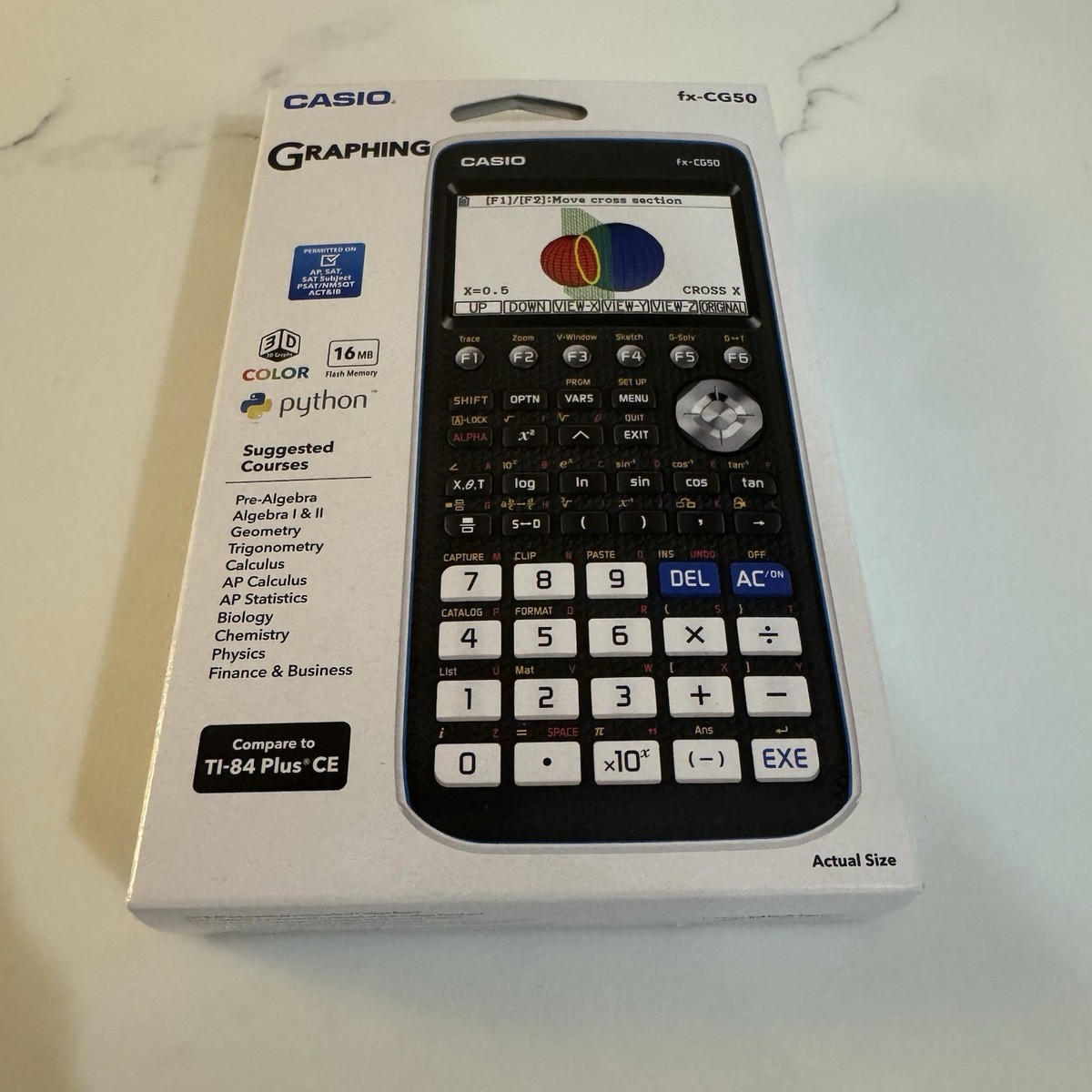 Casio FX-CG50 High-Resolution Python 3D Color Graphing Calculator