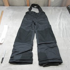 Columbia Snow Pants Kids Small 8 Black Omni Heat Insulated Winter Ski Bibs 25x22