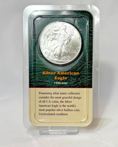 .999 Fine Silver American Eagle 2000 Uncirculated 1 Oz Coin Sealed Package