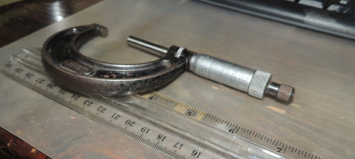 Vintage Starrett No. 436 Außen Mikrometer 1”-2”, HERGESTELLT IN DEN USA, MACHINIST TOOL - Bild 14 von 15