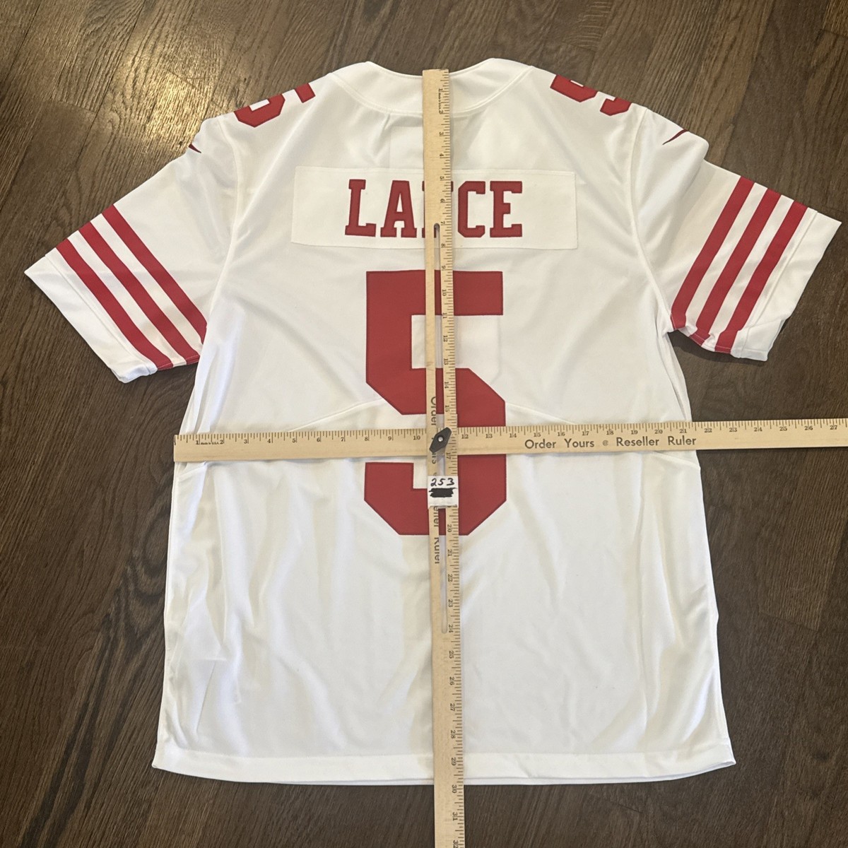 San Francisco 49ers Jersey Large Trey Lance Nike Men's White NWT