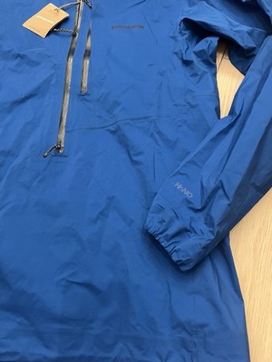 New Patagonia M10 Anorak Pullover Endless Blue H2NO Recco Hooded
