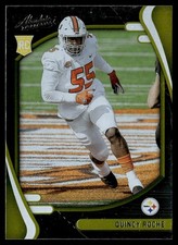 2021 Panini Absolute Quincy Roche Rookie Pittsburgh Steelers #164