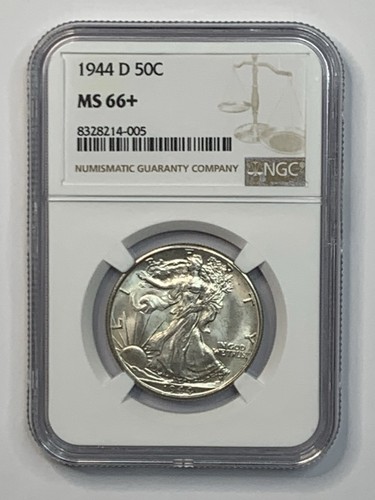 Medio dólar Walking Liberty I944-D 50c NGC MS66+ ** XBLXE4005