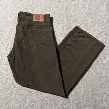 Vintage Levis 549 Corduroy Pants Mens 36x31 Brown Low Loose Jeans 90  s Y2K EUC