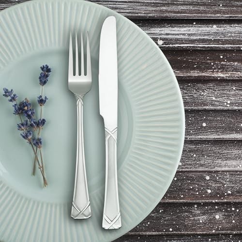 Hampton Forge Evansville Frosted 20 Pc Set, 2.15 LB, Metallic - Picture 6 of 10