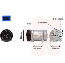 VAN WEZEL 5800K164 Kompressor Klimaanlage für VW Transporter T4