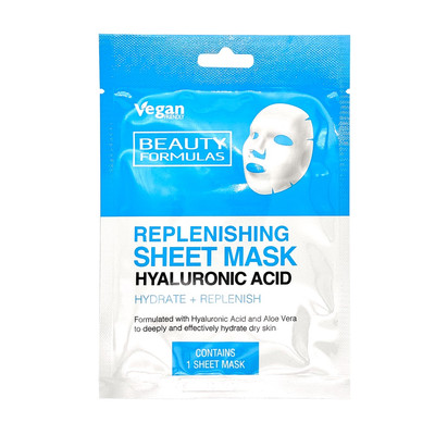 5012251013796 Beauty Formulas Replenishing Sheet Mask wypełniająca maska z kwase
