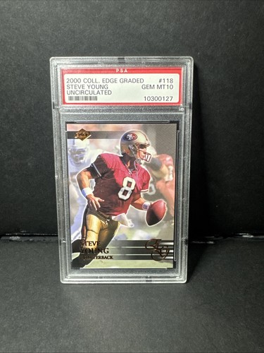 2000 Collector's Edge Graded Uncirculated /5000 Steve Young PSA 10 GEM MT HOF