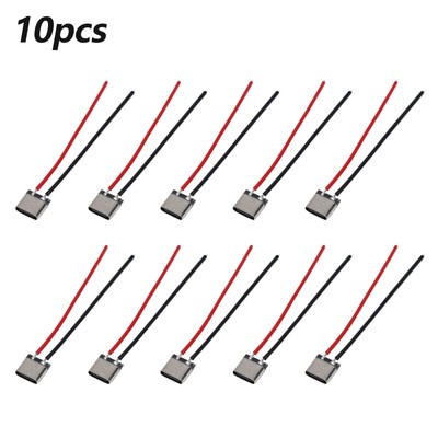 Einfache Installation Steckerkabel Adapter Edelstahl Messing Schweißdraht 10pcs