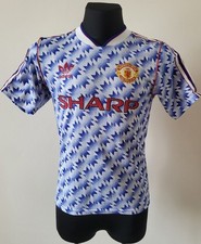 Manchester United 1990 - 1992 Away football Adidas vintage shirt size 34-36
