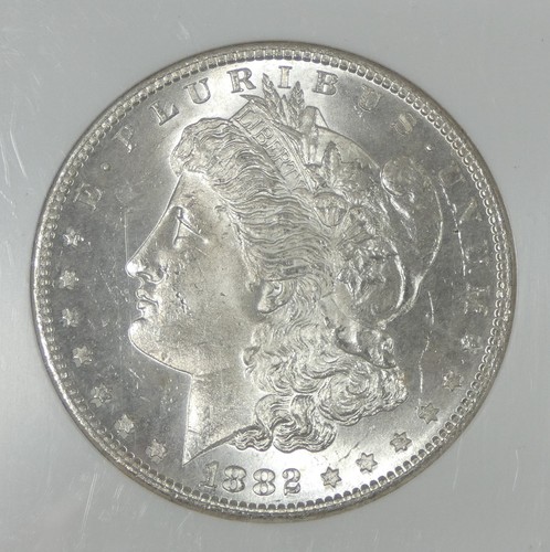1882-S Morgan Dollar CERTIFIED NGC MS 63 Silver Dollar - Picture 2 of 4