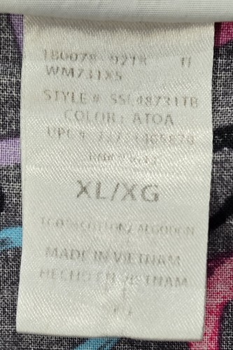 Scrubstar Womens Sz XL Scrub Top, Hearts/Ribbons, V-Neck, Gray Base, Pockets - Picture 4 of 11